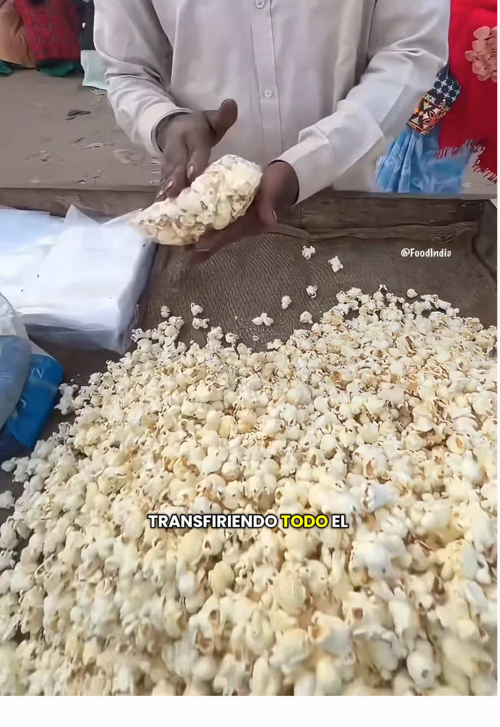 Asi se fabrican las mejores Palomitas de toda la India🇮🇳#india #comida #gourmetfood #mexic  