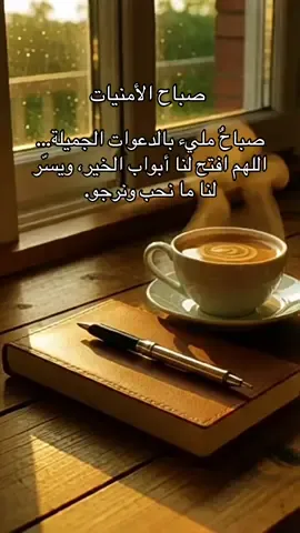 صباحٌ مليء بالدعوات الجميلة… اللهم افتح لنا أبواب الخير، ويسّر لنا ما نحب ونرجو.#همسة❤️الروح 