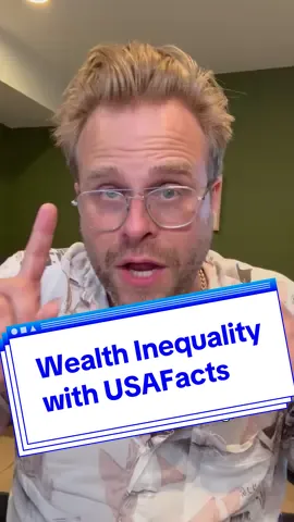 The wealth inequality between the middle class and top 20% of American earners is staggering. Check out USAFacts.org for more reliable facts about America.