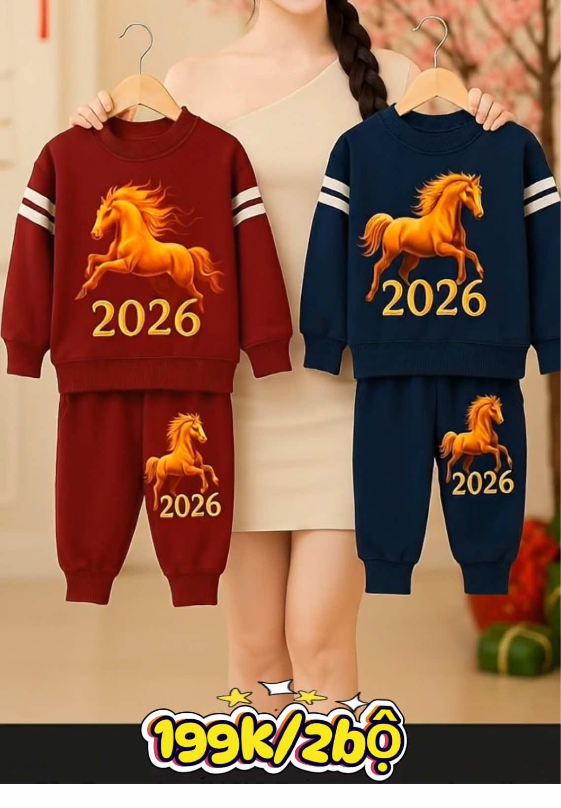 Sét bộ hottrend ngày tết #thoitrangtreems #quanaotreem #setbothdonghottrendngaytet #bodaitsyhottrendtetchobe #xuhuongtiktok  