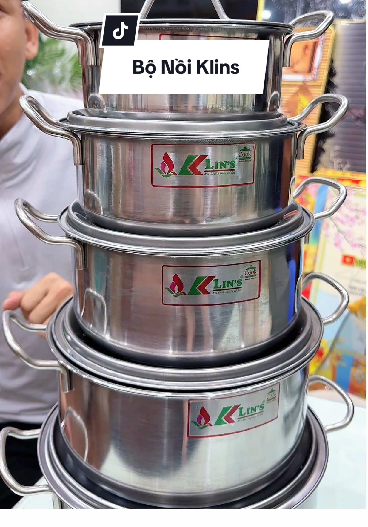 BỘ 5 NỒI INOX KLINS (16-24) #haohomhinh #bonoiinox 