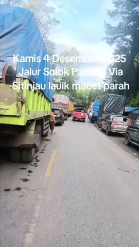 #macet #parah jln solok padang via sitinjau lauik