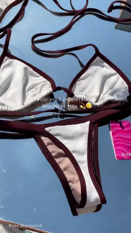 O biquíni é da Runa beachwear 🤍 #biquinidefita #verao #biqui 