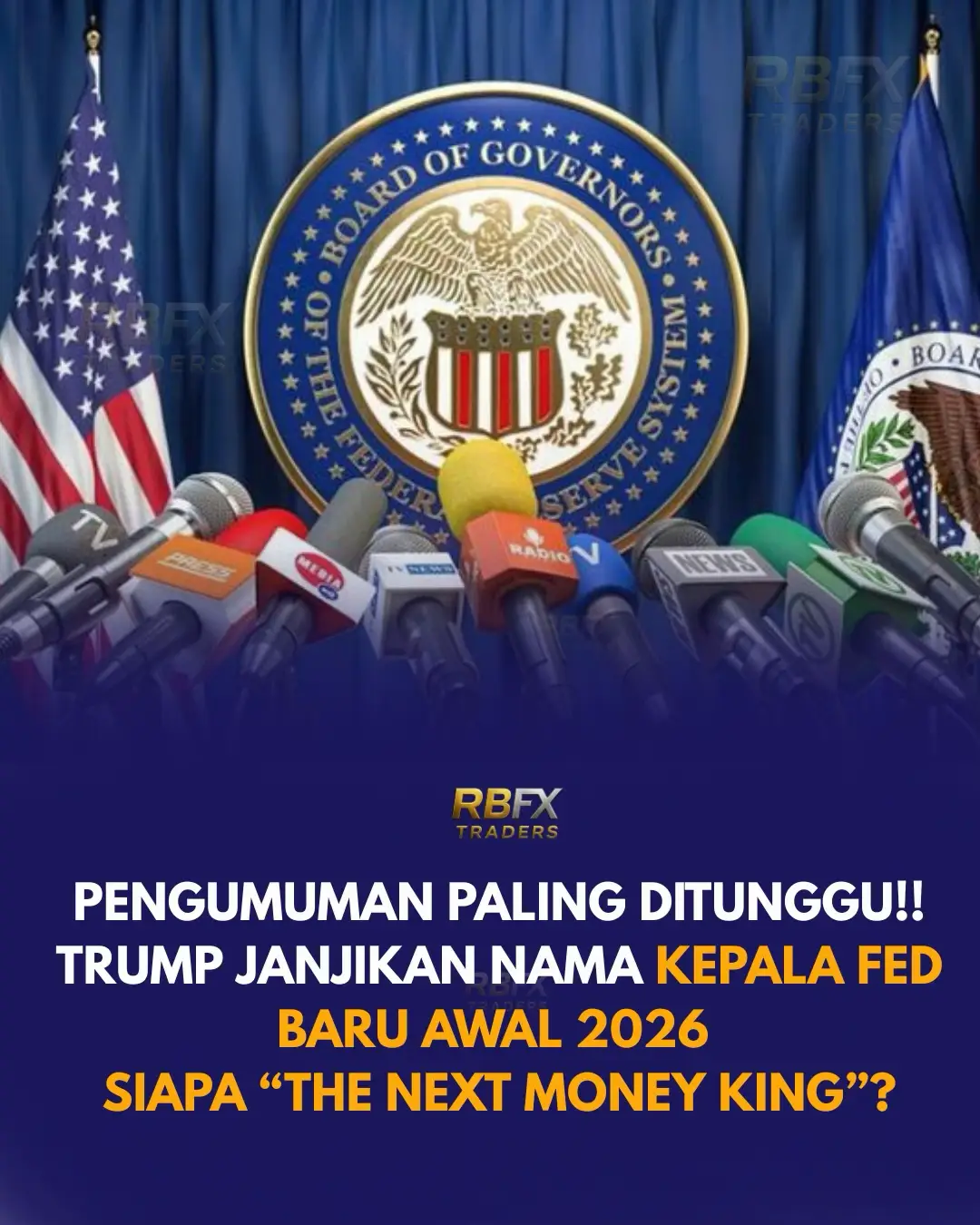 Presiden Donald Trump menyatakan dia akan mengumumkan nominasi Ketua Federal Reserve (Fed) “awal 2026”, namun hingga kini belum ada tanggal pasti pengumuman resmi yang terealisasi — pernyataan itu berarti pengumuman kemungkinan akan terjadi pada kuartal pertama 2026 (periode Januari–Maret 2026), tetapi realisasi formal (pengesahan/rotasi jabatan) biasanya mengikuti proses nominasi, konfirmasi, dan/atau berakhirnya masa jabatan Powell (Powell menjabat sampai Mei 2026 kecuali ada keputusan lain).   Kapan pengumuman direalisasikan oleh Presiden Trump? 	•	Status sekarang: Trump telah mengatakan ia akan mengumumkan nama di early 2026; belum ada pengumuman final yang direalisasikan pada publikasi berita terbaru—jadi tidak ada tanggal tunggal yang bisa diklaim sebagai “tanggal realisasi” sampai Gedung Putih merilis nama resmi.   	•	Perkiraan praktis: jika Trump mematuhi kata-katanya, pengumuman dapat muncul pada Januari–Maret 2026. Namun — penting — pengumuman nominasi ≠ pergantian resmi: masa jabatan Powell berakhir pada Mei 2026, sehingga pergantian efektif kemungkinan mengikuti timeline hukum dan Senat (jika diperlukan).   Siapa saja kandidat terkuat (shortlist) — dan apa yang dikenal tentang mereka Daftar nama yang sering muncul di liputan dan diskusi pasar: 	1.	Kevin Hassett — mantan Ketua Council of Economic Advisers (dekat dengan Trump). Dilihat oleh pendukungnya sebagai penggerak kebijakan pro-pertumbuhan; oleh kritikus dikhawatirkan terlalu dovish (akan memaksa penurunan suku bunga cepat). Investor obligasi sudah memperingatkan risiko pasar bila Hassett dipilih.   	2.	Christopher Waller — Gubernur Fed saat ini; lebih teknokrat dan relatif hawkish dibanding opsi politik. Menilai stabilitas pasar lebih tinggi jika Waller dipilih.   	3.	Kevin Warsh — mantan Gubernur Fed, nama klasik yang pernah dikaitkan dengan Trump sebelumnya; dilihat sebagai figur pengalaman Fed.   	4.	Michelle Bowman / Scott Bessent / Rick Rieder — muncul dalam beberapa daftar dan diskusi (Bowman sebagai Governor Fed, Bessent terlibat proses seleksi Treasury, Rieder disebut oleh pasar sebagai opsi market-friendly). Nama-nama ini masuk radar white-house / pasar tetapi statusnya berubah-ubah.   Prediksi traders / institusi terpercaya untuk XAU/USD di 2026 : 	•	Morgan Stanley: bullish — potensi ke ~USD 4.500/oz pada pertengahan 2026 jika tren pembelian fisik berlanjut dan ekspektasi pemangkasan suku bunga memperkuat.   	•	Goldman Sachs: juga melihat kenaikan (contoh: proyeksi kenaikan beberapa persen menuju pertengahan 2026), mendasarkannya pada aliran masuk ETF dan harapan pelonggaran kebijakan.   	•	Survei investor / publikasi agregat: beberapa lembaga/analyst surveys menunjukkan sentimen bullish kuat — beberapa prediksi spekulatif pasar retail menyebut target bahkan sampai USD 5.000/oz pada skenario ekstrem (kombinasi Dolar lemah + pemotongan suku bunga + pembelian besar central banks). Namun angka ekstrem tersebut sangat bergantung pada jalannya kebijakan moneter dan geopolitik.   	•	Apakah pengumuman sudah direalisasi? — Belum; Trump bilang akan mengumumkan awal 2026. Belum ada tanggal realisasi resmi sampai Gedung Putih keluarkan nama.   	•	Kapan kemungkinan realisasinya? — Januari–Maret 2026 untuk pengumuman; pergantian jabatan resmi kemungkinan mengikuti masa jabatan Powell (sekitar Mei 2026) kecuali keputusan lain.   	•	Siapa kandidat terkuat? — Kevin Hassett, Christopher Waller, Kevin Warsh (plus nama lain seperti Michelle Bowman / Scott Bessent / Rick Rieder yang dipertimbangkan).   	•	Apa arti untuk emas (XAU/USD) di 2026? — Jika pasar menilai pengganti dovish → emas berpotensi naik signifikan (banyak house forecasts bullish, target rata-rata bank besar antara ~USD 3.950–4.500/oz, dan skenario ekstrem sampai ~USD 5.000/oz). Jika pengganti hawkish atau independensi kuat → emas mungkin stagnan/tertekan.   #Fed #FedChair #XAUUSD #Trump #powell 