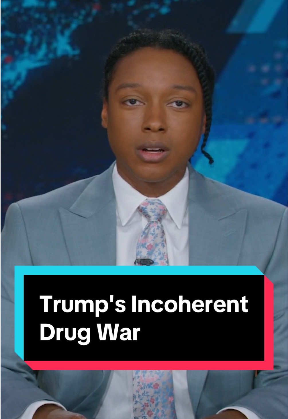 Trump is going Drone Strike Santa on drug dealers, unless you’re the former president of Honduras #DailyShow #Trump #Venezuela #Honduras 