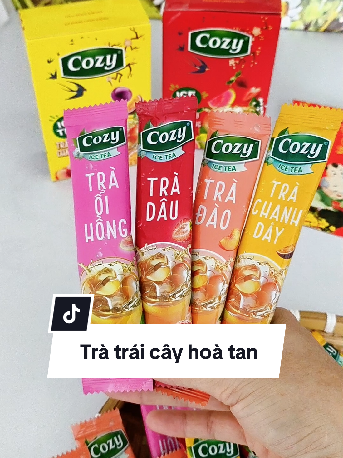 Trà trái cây hoà tan tiện lợi, chua chua ngọt ngọt thơm ngon #tratraicaycozy  #traicaymixvi  #hoptratet  #ancungtiktok #xuhuong  @yen.me.an @yen.me.an 