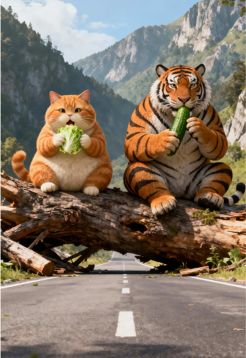 The Scheming Black Boar.#funny #ai #animals #animation #orangecat 