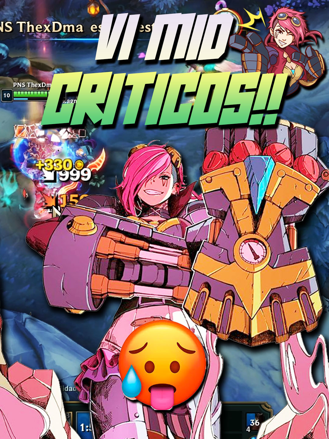 Probé Vi Mid FULL CRÍTICOS… y es una LOCURA!!🥵#leagueoflegends #leagueoflegendsmemes #leagueoftiktok #riotgames #vi #humor #loquendo #fyp #paraty #crzgf #thexdma