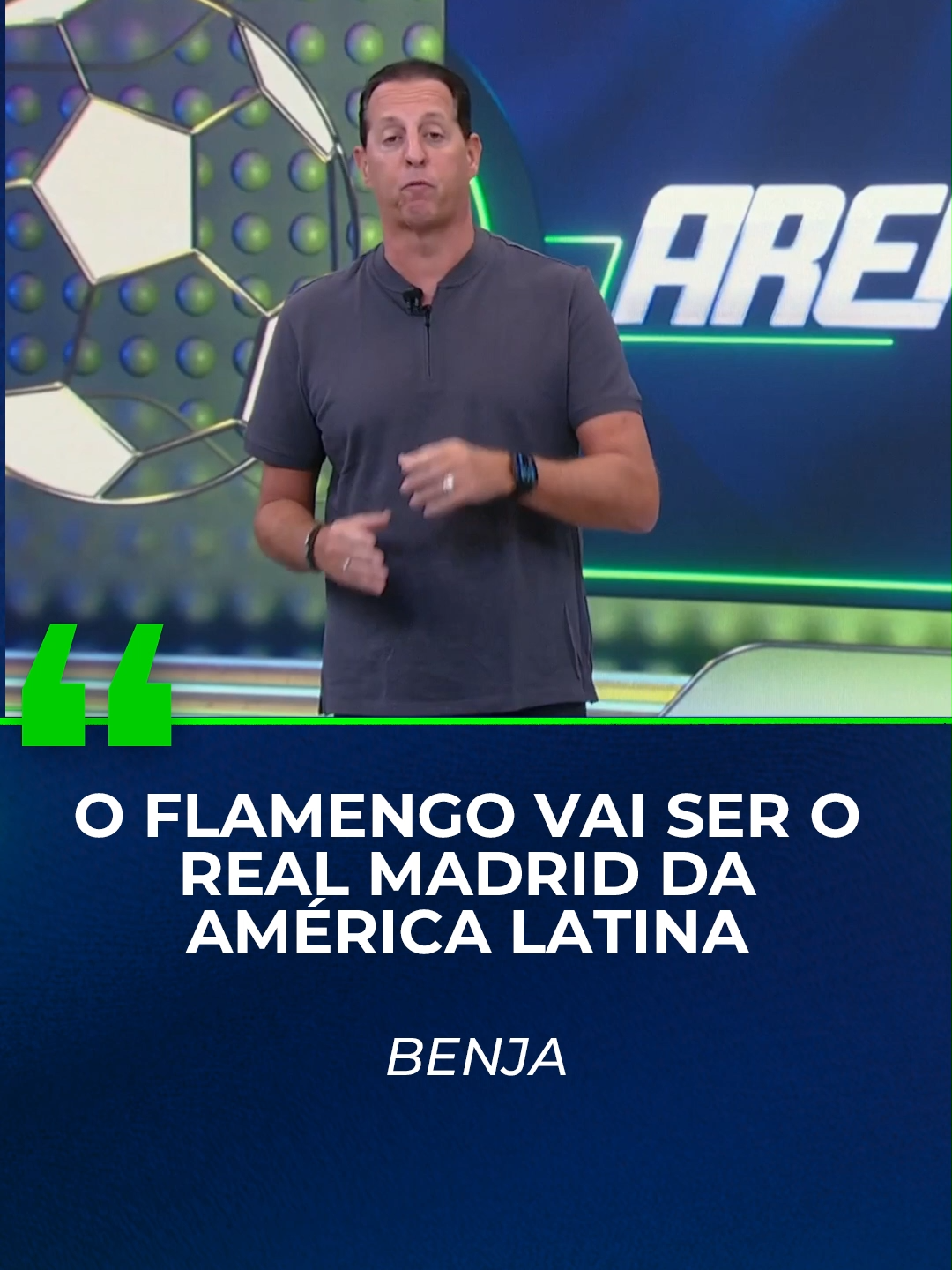 REAL MADRID DAS AMÉRICAS? PARA O BENJA, SIM! 👀 O apresentador do #ArenaSBT falou sobre a excelente fase da equipe carioca #tiktokesportes #SBTSports #ArenaSBT #libertadores #flamengo
