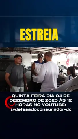 QUINTA-FEIRA DIA 04 DE DEZEMBRO DE 2025 ÀS 12 HORAS NO YOUTUBE: @defesadoconsumidor-dc  #defesadoconsumidor #davidcorrêa #direitodoconsumidor 
