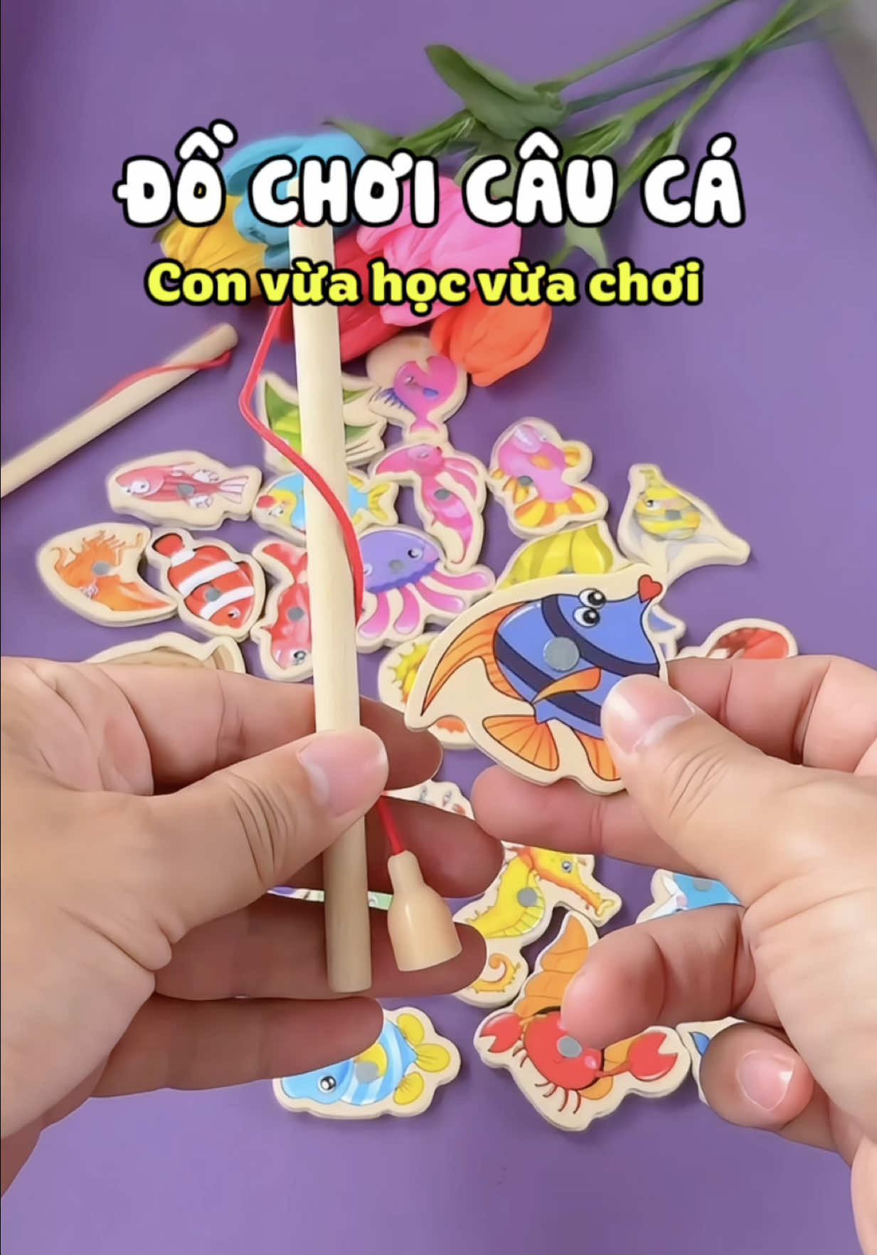 Trả lời @baongocshopr Nhờ bộ đồ chơi câu cá mà con tự chơi mẹ rảnh tay nè #mevabe #embedangyeu #dochoitreem #dochoicauca #methamriviu 