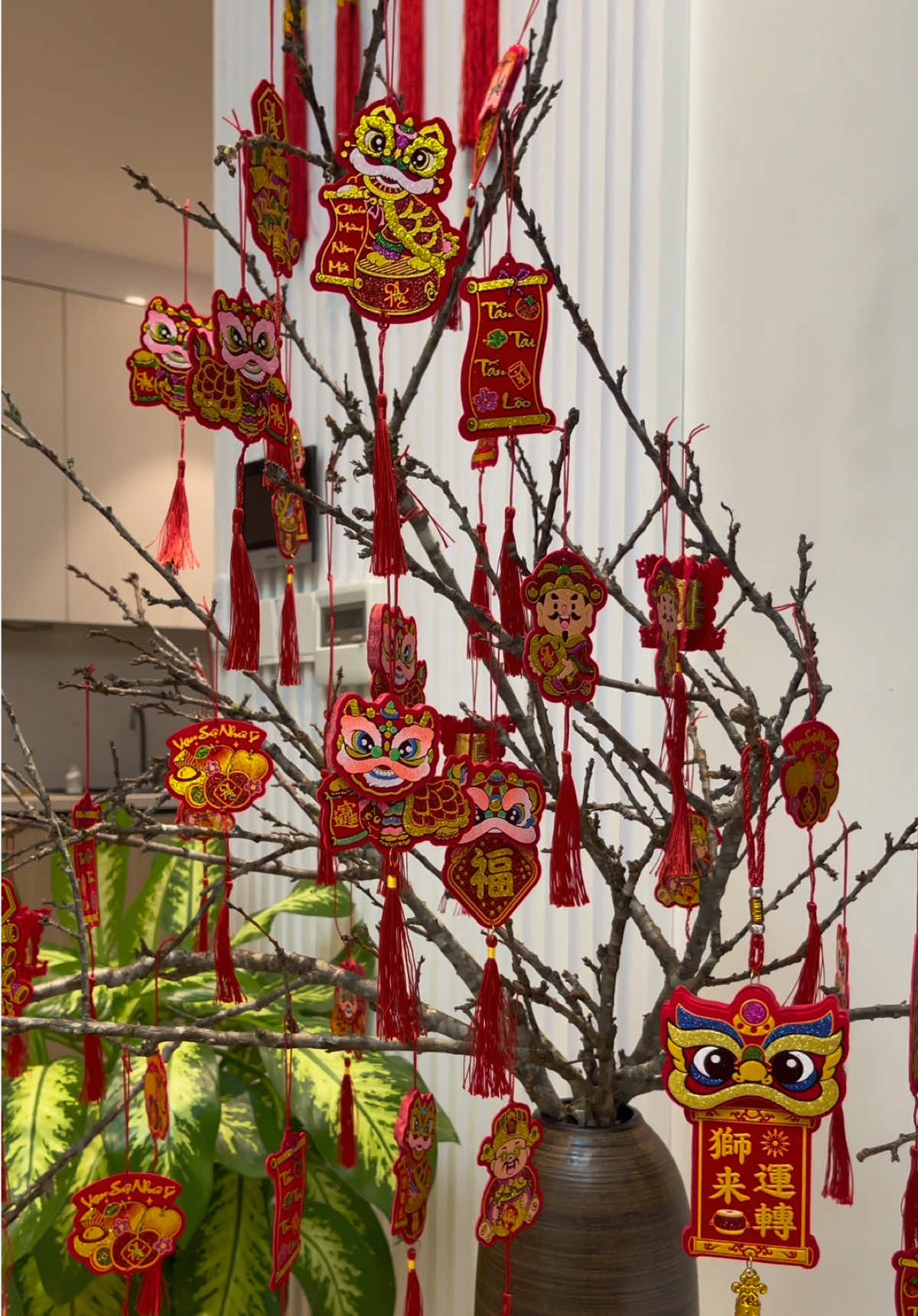 Liễng Treo Đào, Mai, Quất Ép Nhung Kim Tuyến Lấp Lánh 2 Mặt Chống Nước Mẫu Mới Nhất 2026 #xuhuong #xuhuongtiktok #trangtritet #thinhhanh #thinhhanhtiktok 