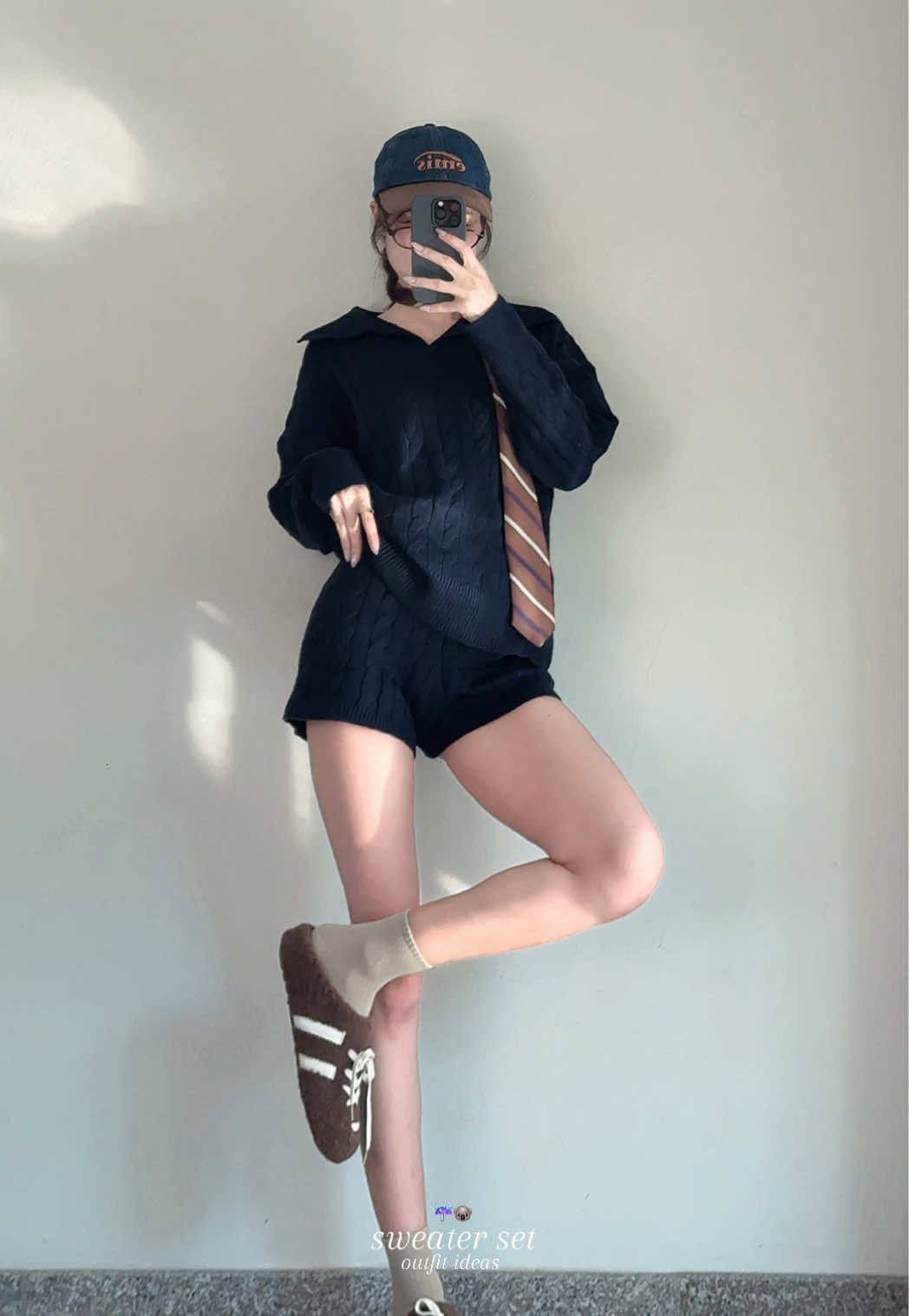 sweater set ☔️🐨 #outfitideas #sweater #แมทช์เสื้อผ้า #สเวตเตอร์ #ไอเดียแต่งตัว 