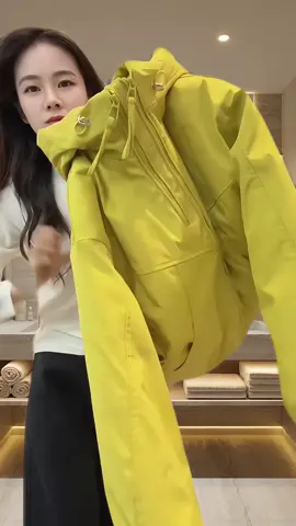 Áo khoác gió nữ 2 lớp dây rút #xuhuongtiktok #aokhoacgionu #aokhoacgio2lop 