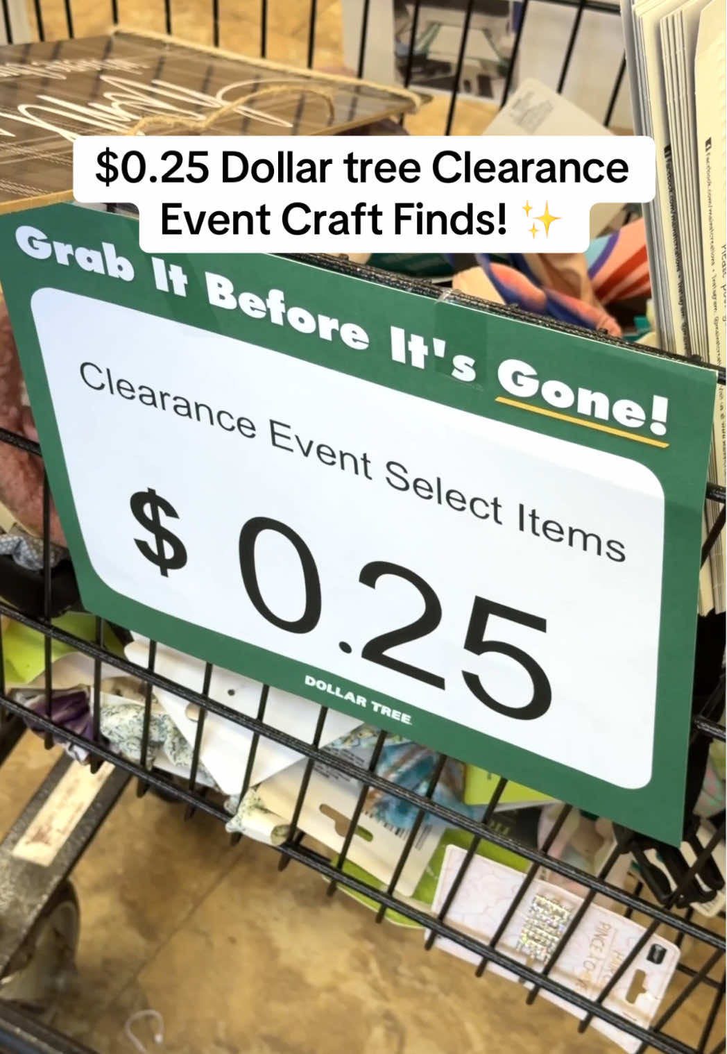 Did y’all know Dollar Tree is having a $0.25 clearance event right now?! 🤯 I found a bunch of unmarked clearance items hiding in the regular craft aisle! Wanted to share some visuals with you in case you spot something you need 😊 #dollartree #dollartreefinds #25cents #crafters #manualidad 