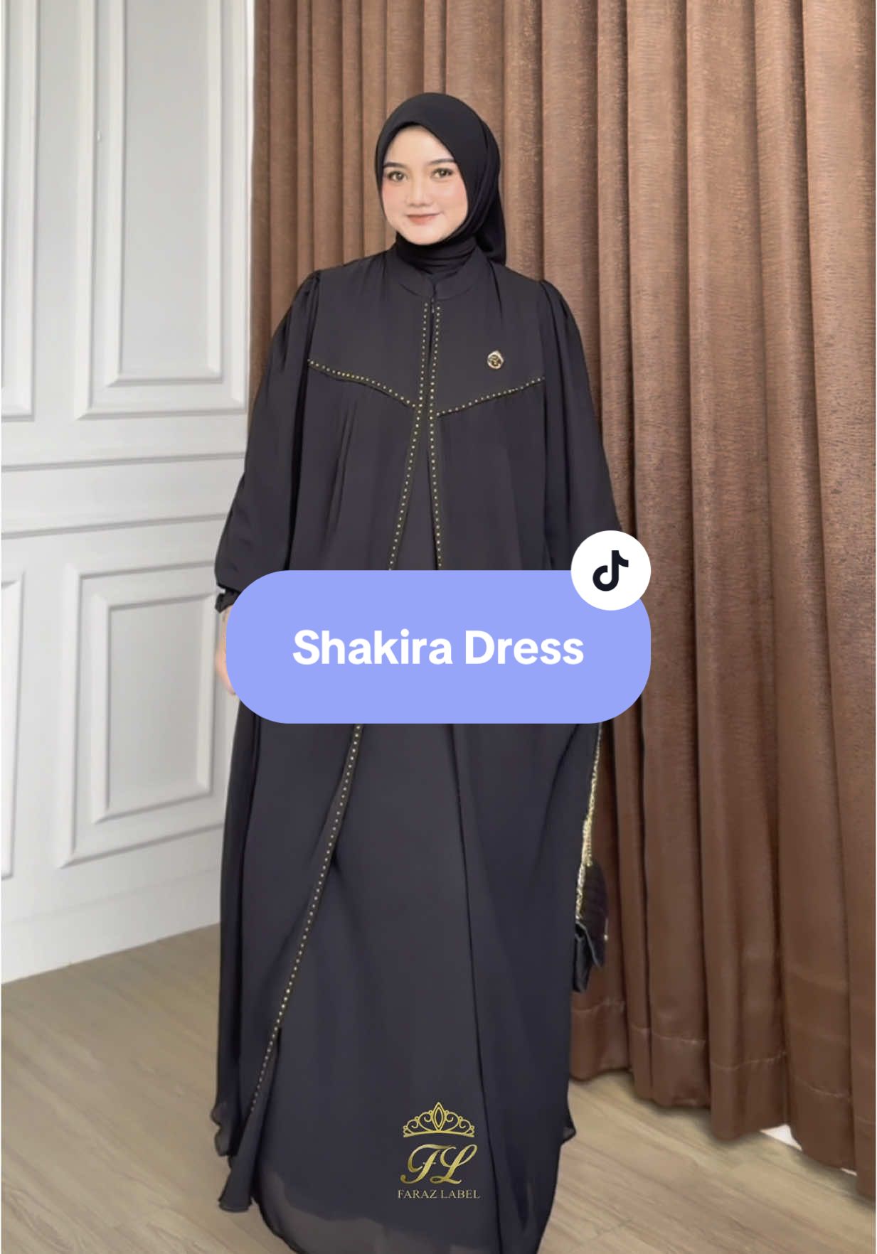 Apapun warna dressnya heels nya harus warna nude🥰 #farazlabel #gamislebaran2026 #fypシ゚viral🖤tiktok #rekomendasidresslebaran2026 #gamisluxury 