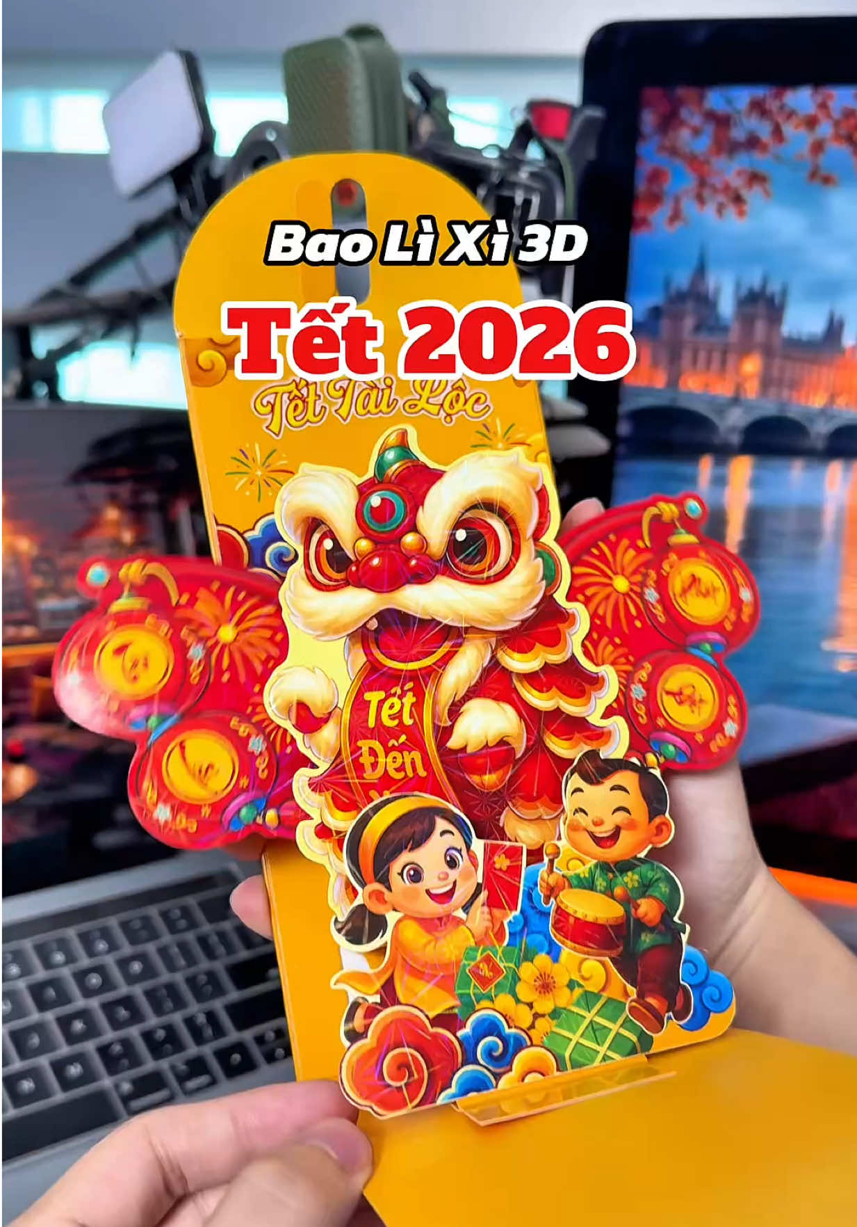Bao Lì Xì Popup 3D Cao Cấp Tết Bính Ngọ 2026 #trikhang #lixitet #baolixitet #lixi3d #baolixi3d 