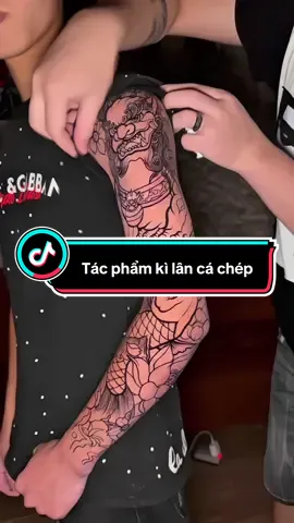 Lên tác phẩm kì lân cá chép kín tay #1tr5 #tattoohanoi 
