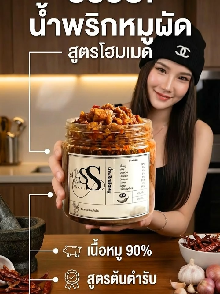 น้ำพริกผัดหมูโฮมเมด รสเด็ดจัดจ้านถึงเครื่อง! ต้องมีติดบ้านแล้วนะ #น้ำพริก #น้ำพริกผัดหมู #อาหารไทย #ของอร่อยบอกต่อ #สินค้าแนะนำ