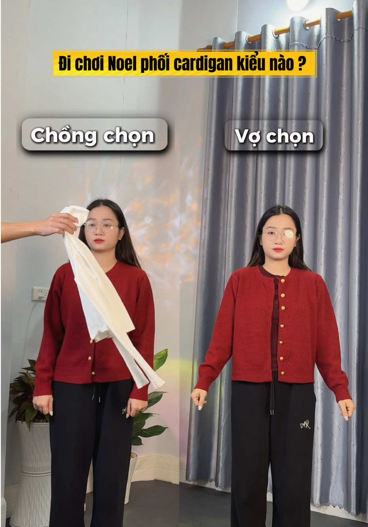 Mọi người theo gu vợ hay gu chồng đây ạ 🥺 cùng phối đồ đi chơi Noel thui #guvoguchong #phoido #phoidoxinh #myoutfit #trend 