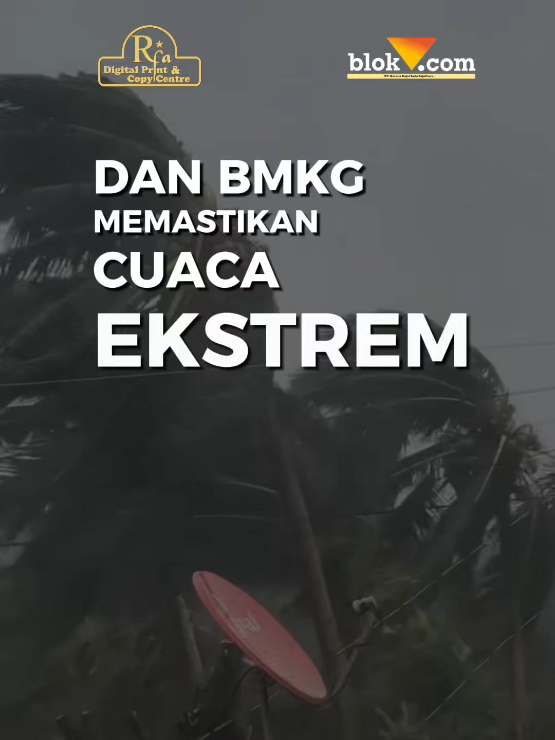 BMKG Stasiun Klimatologi Karangploso memastikan wilayah Malang Raya resmi memasuki musim hujan dengan puncaknya terjadi pada Desember 2025. Kondisi ini meningkatkan potensi cuaca ekstrem sekaligus risiko bencana hidrometeorologi di sejumlah wilayah. Prakirawan BMKG Karangploso, Devi Fatmasari, menjelaskan bahwa pertumbuhan awan konvektif meningkat signifikan di Jawa Timur, termasuk Malang Raya. “Untuk kondisi cuaca saat ini, arah angin berasal dari arah selatan. Ketika masuk Jawa, terjadi belokan-belokan angin yang berpotensi meningkatkan pertumbuhan awan konvektif, sehingga akhir-akhir ini hujannya deras di wilayah Jatim termasuk Malang Raya,” ujarnya, Kamis (4/12/2025). Selengkapnya kunjungi website www.blok-a.com #infomalang #infomalangraya #bmkg #cuacaekstrem #musimhujan  ============== Mau cetak banner, undangan, brosur, stiker, atau kartu nama? ✨ Semua bisa di Rifa Digital Printing! ✔️ Cetak custom sesuai kebutuhan ⚡ Proses cepat, hasil berkualitas 💯 Harga tetap bersahabat Nggak perlu ragu lagi, semua kebutuhan cetakmu ada di Rifa Digital Printing✨