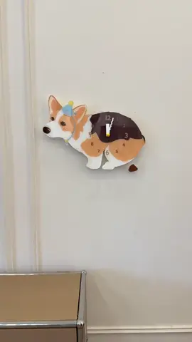 Corkyrah baba wall clock#pet #wallclock #gift #petgifts #dog 