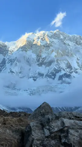 grateful for this moment 🤍❤️ #abc #annapurnabasecamp #nepalitiktok #nepal #abctrek #traveltiktok #sherpini #trekking 