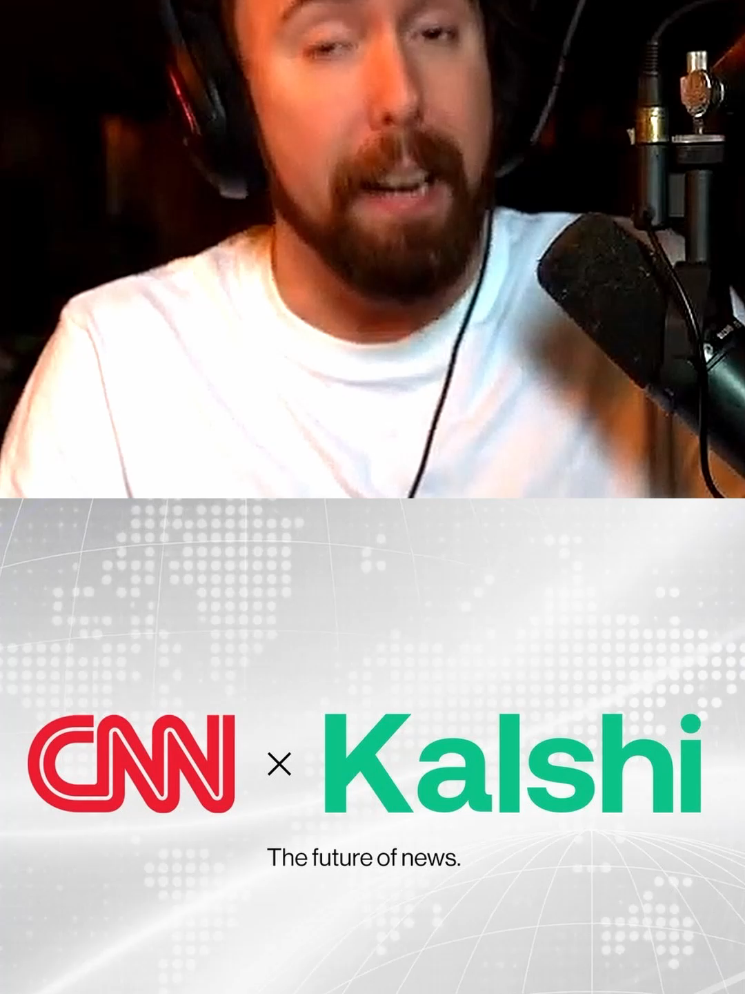 Asmongold reacts to Kalshi and CNN partnership #politics #cnn #asmongold #kalshi