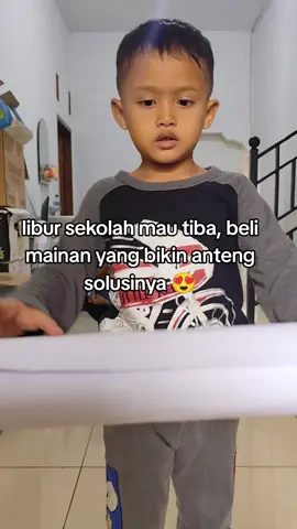 daripada libur dikasih nonton, mending kasih kertas ini aja mom 😍 #maintanpagadget #mainananak #kertasmewarnai #libursekolah 