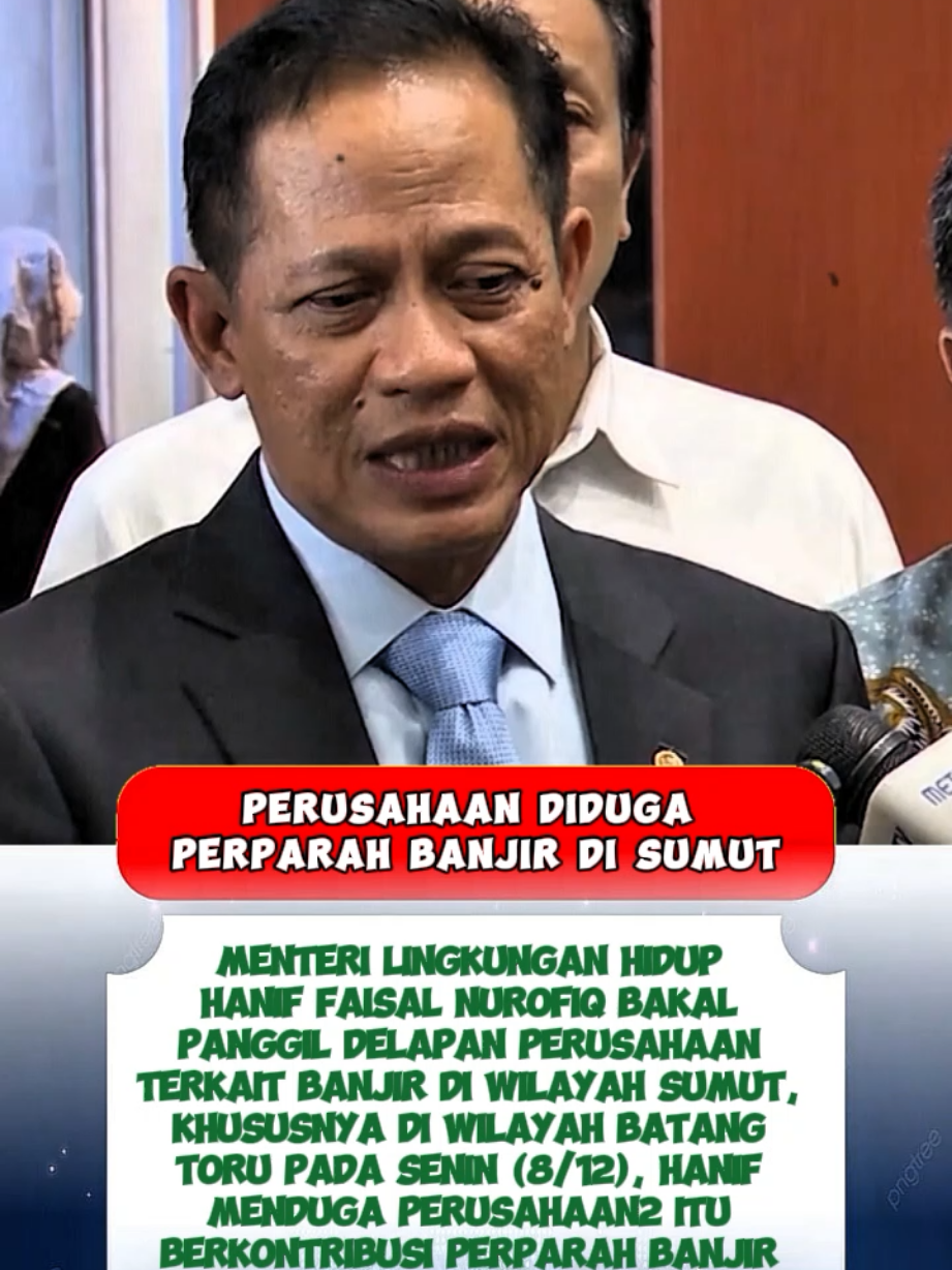 Perusahaan Diduga Perparah Banjir di Sumut #bencana 