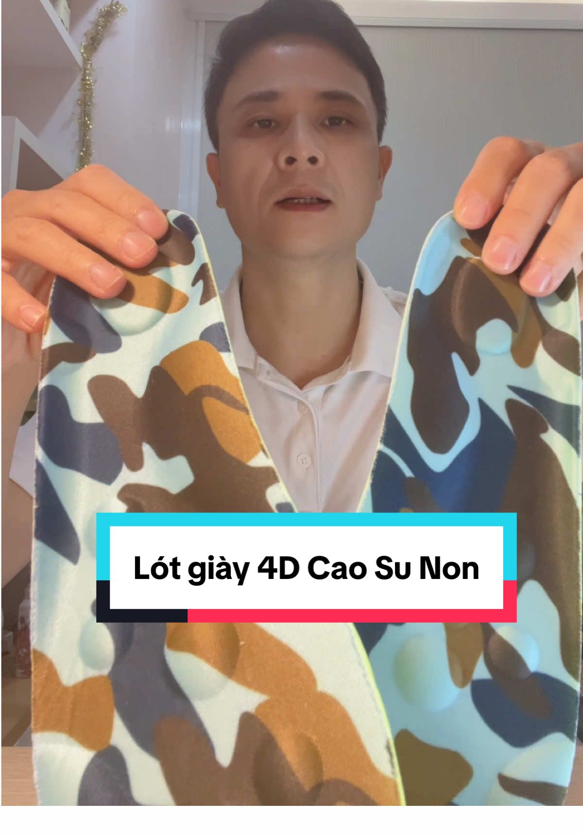 Cặp Lót Giày 4D Cao Su Non công nghệ mới 2025 đàn hồi hấp thụ lực thoáng khí giảm mùi, chất liệu vải lưới bọt PU#lotgiay #giaydep #giaythethao #giay #xuhuong 