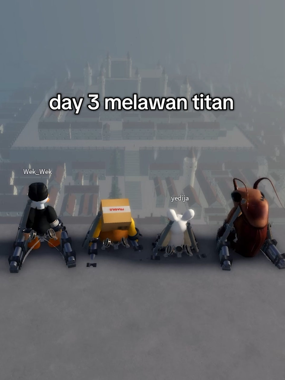 day 3 melawan titan @bwa bwa @kecoa sopspongken @wek wek  #robloxindonesia #robloxcreator #robloxfyp  😼