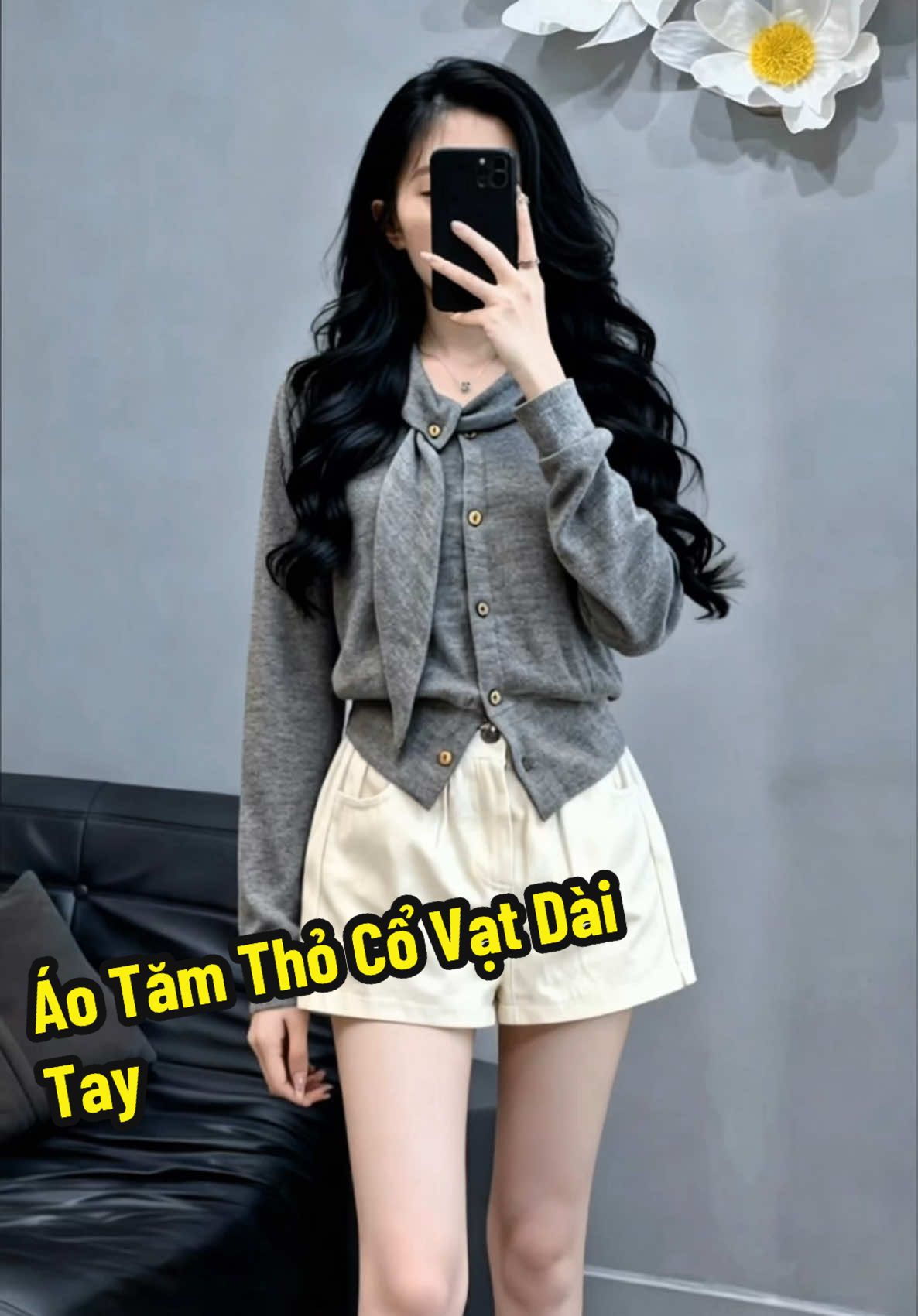 Áo Tăm Thỏ Cổ Vạt Dài Tay #aotam #aodaitay #aonuxinh #aokieu #xuhuong  