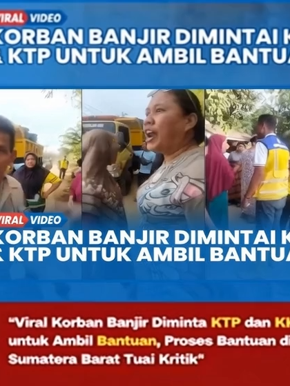 #korbanbanjir #emosidimintai #ktp#kk untuk ambil #bantuan #sumbar