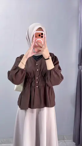 🤎 #blousewanita #outfitideas 