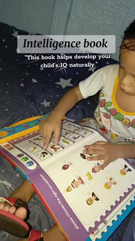 “This book helps develop your child’s IQ naturally.” #intelligencebook #bookforkids #learningbooks #learningbooksforkids #bookforkids 