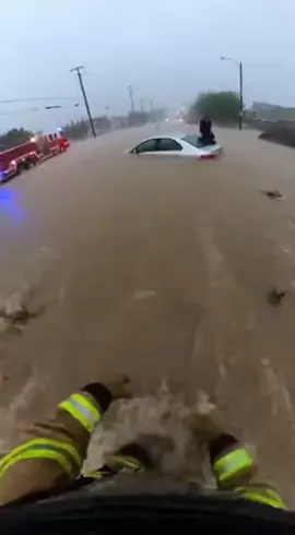 Hero Firefighter Flood Rescue! #shorts #sora2