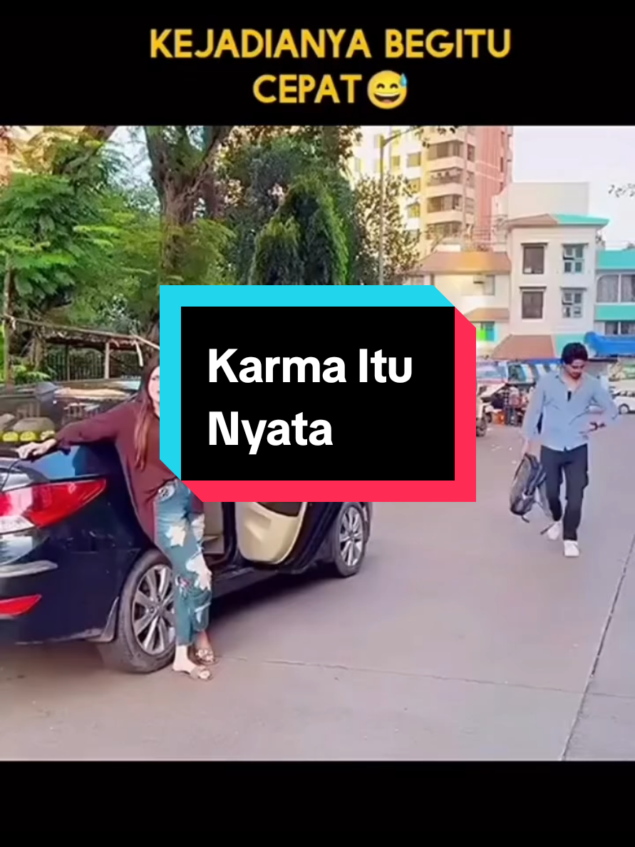 Kejadiannya begitu cepat dan tak terduga #karma #maling 