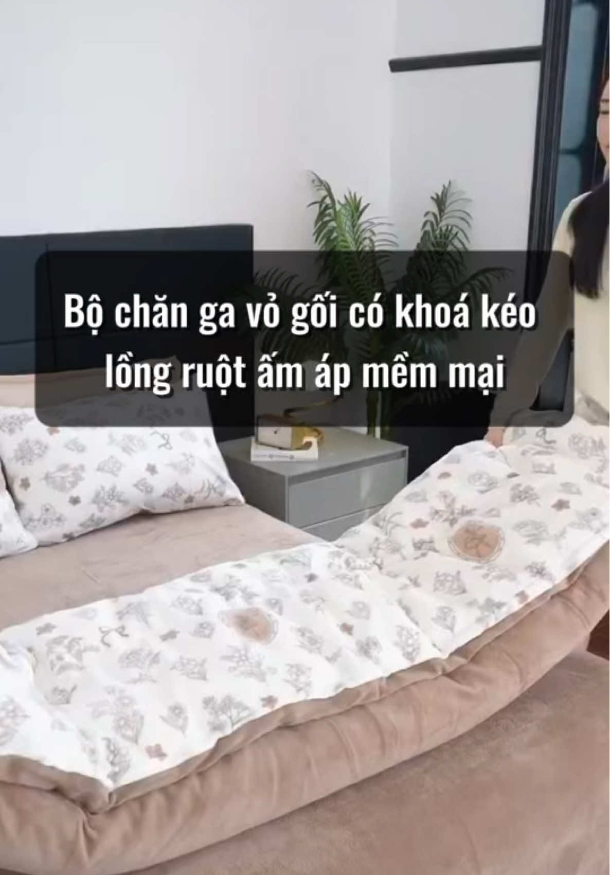 Bộ chăn ga vỏ gối có khoá kéo lồng ruột ấm áp #taphoagiadinh889 #bochangagoi #bochangagoicotton #bochangagoi5mon #bochangagoi4mon 