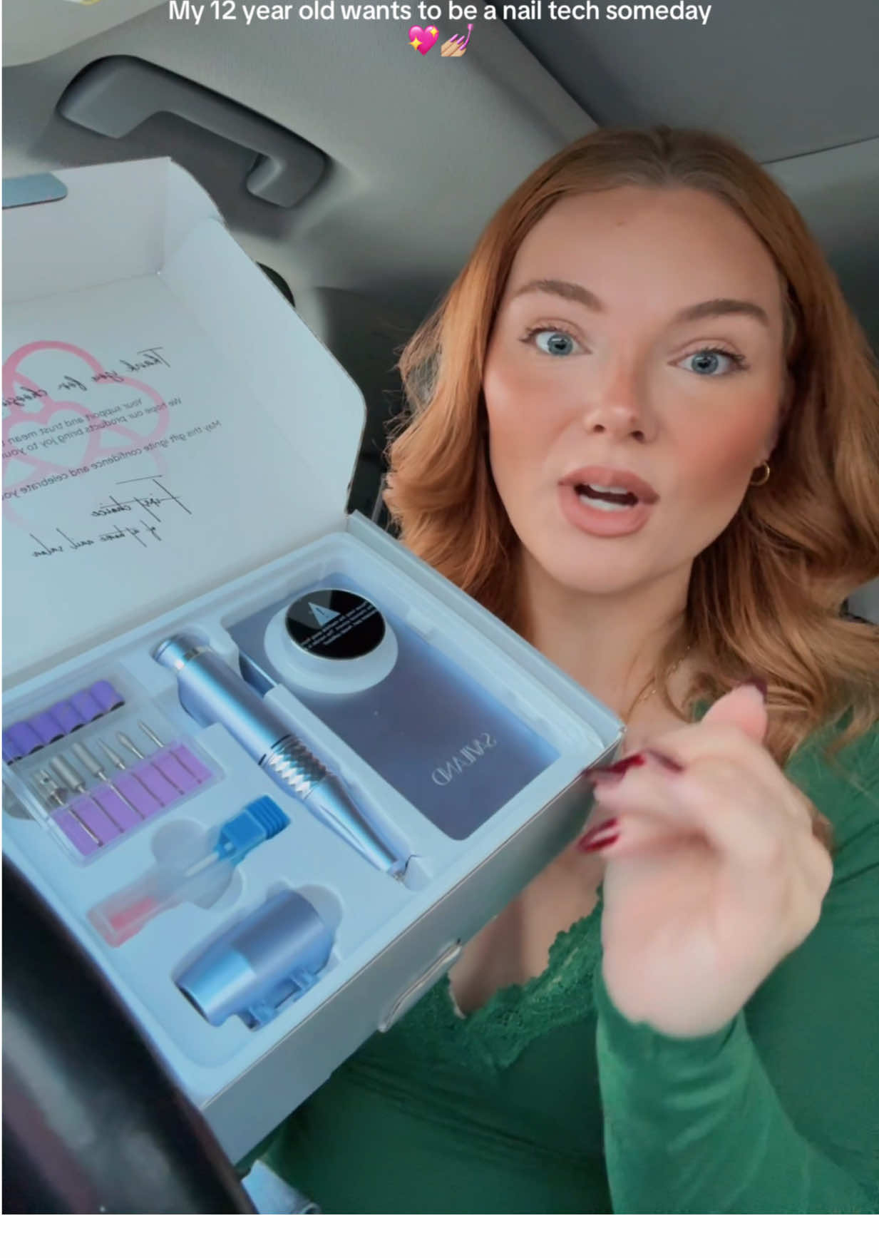 For what I chose to get her - this is perfect! 🤍 #saviland #nailtech #nailsathome #naildrill #tiktokshopcreatorpicks 