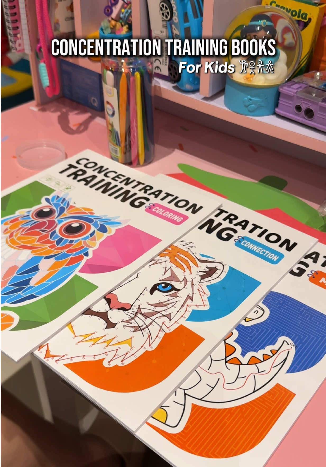3 kinds of concentration books — Connection, Coloring & Maze. Perfect Gift for Kids para iwas gadgets 𐦂𖨆𐀪𖠋 #activitybook #booksforkids  #giftideasforkids #trainingbookforkids #fyp 