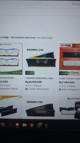 Harga RAM makin gak ngotak, semua karena Ai 😩 #ram #ai #artificialintelligence #rammelonjak 