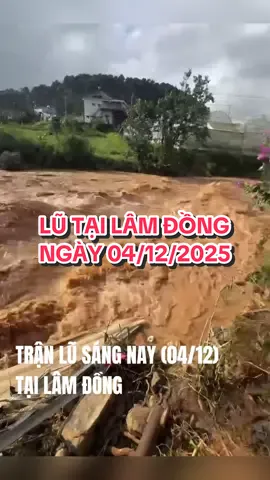 ⚠️LÂM ĐỒNG: LŨ CUỒN CUỘN ĐỔ VỀ tại xã Hiệp Thạnh Lũ cuốn trôi hết tất cả, mất trắng cơ ngơi của bà con😢 Ngày 04/12/2025 Video: Thị Chương Hằng  Cre: VTV #xuhuong #lamdong49 #lulut #49lamdong 