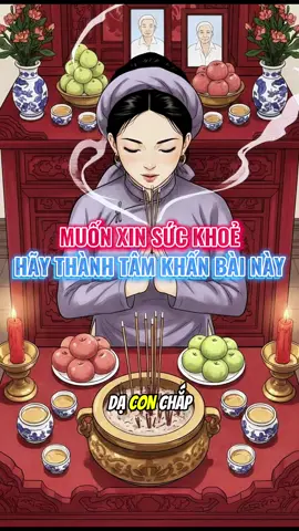 Muốn xin lộc sức khoẻ hãy thành tâm khấn bài này #suckhoe #vankhangiatien #khanvai #xinloc #tamlinh 