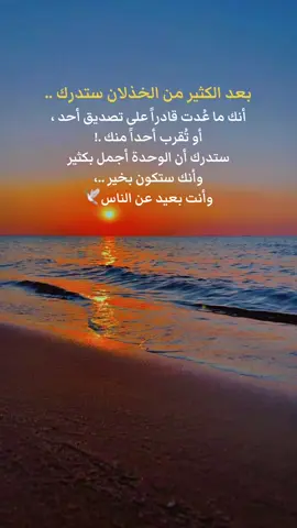 بعد الكثير من الخذلان ستدرك..🥹🕊️🕊️🕊️🕊️ #🌹🌹🌹🌹🌹🌹🌹🌹🌹🌹🌹🌹 #الحب #حبيبي #احبكم  #المشكى_على_الله                                         