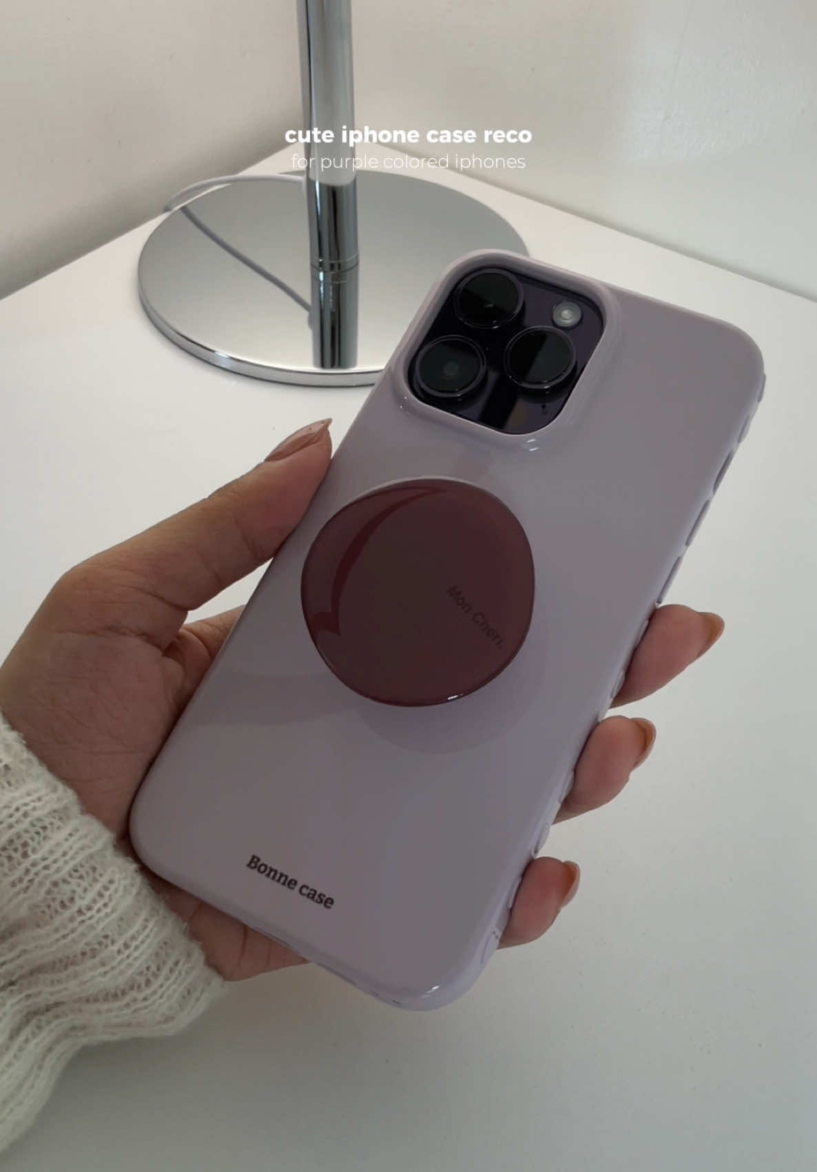 This iphone case definitely matches my deep purple iphone 😍 soo cuteee!  #iphone14 #iphonecase #iphonecaserecommendations #iphoneaccessories #creatorsearchinsights 