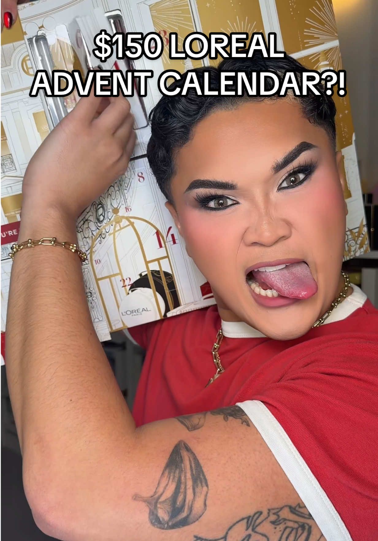 UNBOXING THE $150 LOREAL ADVENT CALENDAR?! 😱😱😅🤔 #adventcalendar #makeup #beauty #unboxing 