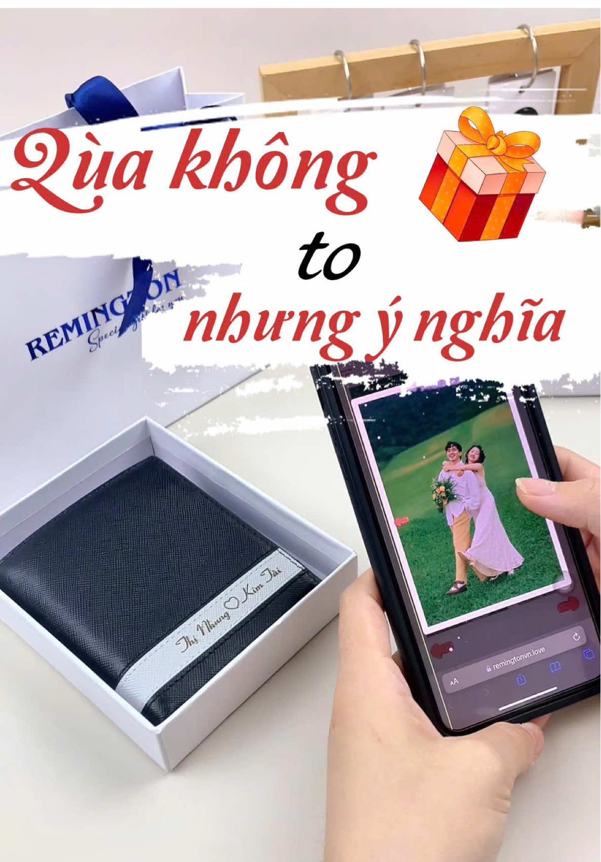 Quà không to những ý nghĩa thì nhiều lắm nha 🥰  #remingtonvn #vikhacten #quatangbantrai #thenfcremington #vikhactentheoyeucau 