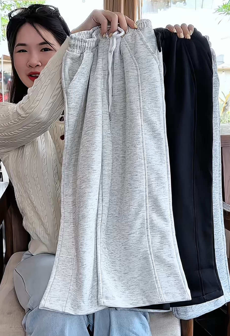 Quần nỉ dáng suông #quanbegai #quannibegai #quannichobe #quanaobetrai #xuhuong   