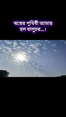 স্বপ্নের পৃথিবী আমার হল বালুচর। 